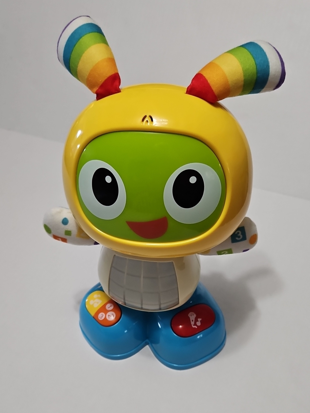 Fisher Price BeatBo Learning Robot Kids Interactive Rainbow Toy - Yellow & Green